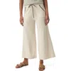 Splendid Veronica Crop Wide Leg Sweater Knit Pants In White