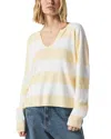 Splendid Veronica Stripe Sweater In Limoncello Stripe
