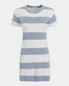 Splendid Veronica Stripe Sweater Minidress In Blue