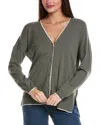Splendid Veronica Tunic Cardigan In Green