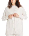 Splendid Loop Knit Open Front Cardigan In Moonstone
