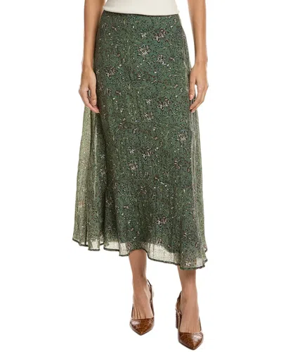 Splendid Versailles Floral Maxi Skirt In Green