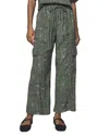 Splendid Versailles Floral Drawstring Cargo Pants In Green