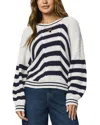 Splendid Vienna Chevron Cotton Sweater In Multi