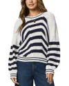 Splendid Vienna Chevron Cotton Sweater In Neutral