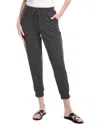 Splendid Tie Waist Waffle Stitch Scuba Joggers In Black