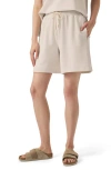 Splendid Angie Tie Waist Chambray Shorts In Moonstone