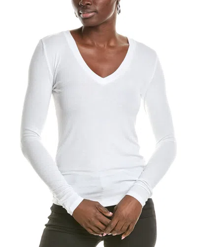 Splendid Wedge Crop Top In White