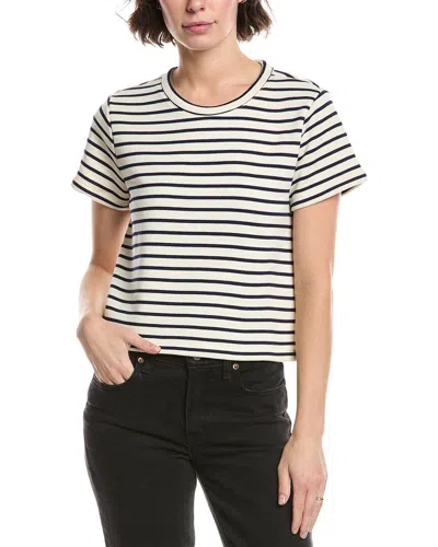 Splendid Whit Stripe T-shirt In White
