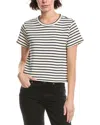 Splendid Whit Stripe T-shirt In White
