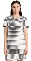 Splendid Womens Striped Cotton Mini Dress In Navy/white