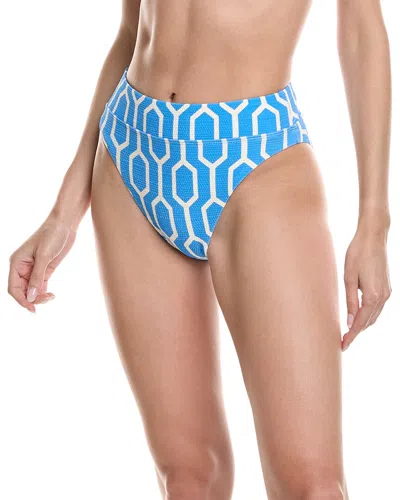 Splendid Wide Band High Waist Bottom In Blue