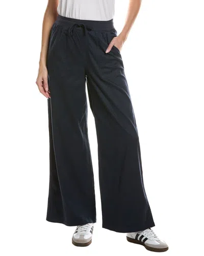 Splendid Wide Leg Twill Pant In Blue