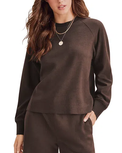 Splendid Winslow Dolman Sleeve Sweatshirt In Brown