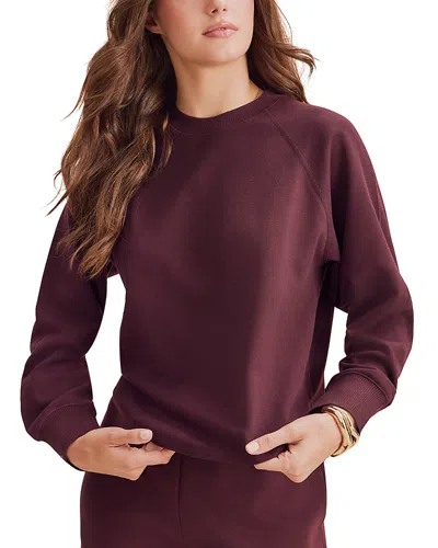Splendid Winslow Dolman Sleeve Sweatshirt In Burgundy