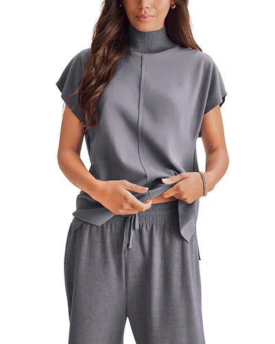 Splendid Winslow Mock Neck Sweater In Gray
