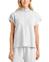 Splendid Winslow Mock Neck Pullover In Ice Hthr Gray