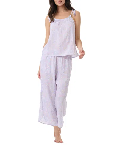 Splendid Women's 2-pc. Tie-strap Cami Pajamas Set In Multi