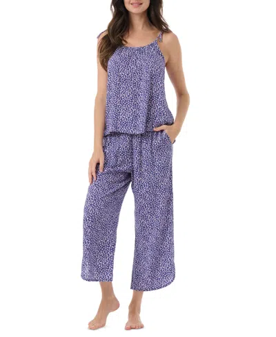 Splendid Women's 2-pc. Tie-strap Cami Pajamas Set In Small Spots