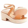 Splendid Women's Bowie Wedge Sandals In Pecan In Beige