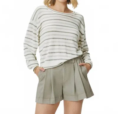 Splendid Women's Finn Stripe Sweater In White Multi