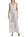 Splendid Women's Gisella Printed Tie-waist Maxi Dress In White Multi