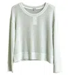 Splendid Women's Lightweight Knit Long Sleeve Eggshell Sweater In White In White
