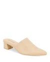 Splendid Women's Lorelei Pointed Toe Block Heel Mules In Light Almond