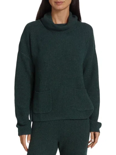Splendid Women's Maribel Turtleneck Sweater In Dark Pine