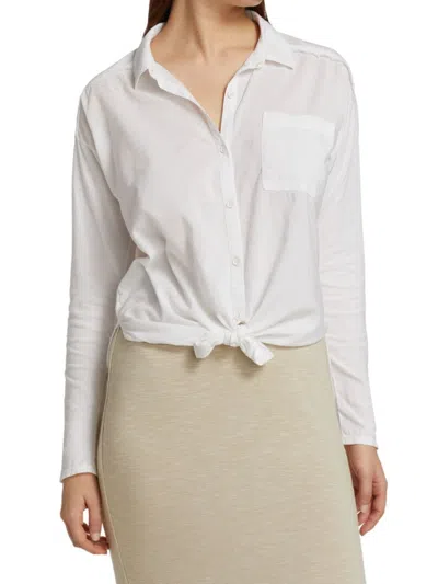Splendid Women's Paige Button Down Shirt In White