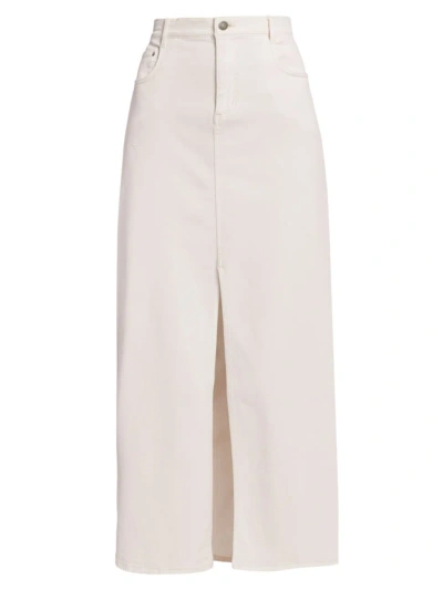Splendid Women's Rhiannon Denim Maxi Skirt In White