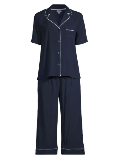 Splendid Women's Star Cropped 2-piece Pajama Set In Navy Blazer