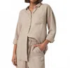 Splendid Women's Stella Button Down Top In Fawn In Neutral