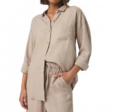 Splendid Women's Stella Button Down Top In Fawn In Neutral