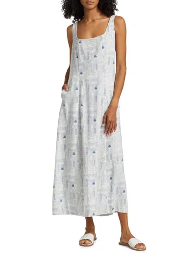 Splendid Tessa Maxi Dress In Eze Print In White