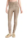 Splendid Womens Faux Suede Stretch Leggings In Brown