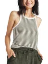 Splendid Candice Stripe Linen Blend Crop Tank In Multi
