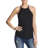Splendid Womens Ribbed Knit Sleeveless Tank Top In Black
