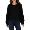 Splendid Womens Sequined Knit Crewneck Sweater