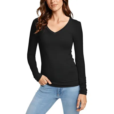 Splendid Womens V-neck Long Sleeves T-shirt
