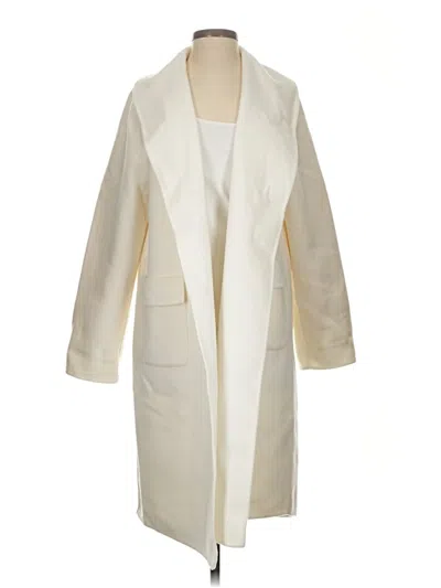 Pre-owned Splendid Wool Coat In White