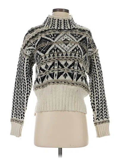 Pre-owned Splendid Wool Pullover Sweater In Silver