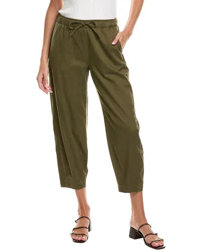 Splendid Woven Barrel Pant In Green