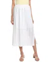 Splendid Melanie Tiered Drawstring Maxi Skirt In White