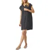 Splendid Wren Shift Minidress In Gray