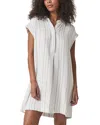 Splendid Gabrielle Stripe Mini Shirtdress In White