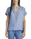 Splendid Chambray Polo Top