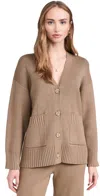 SPLENDID X CELLA JANE BUTTON FRONT CARDI TOAST