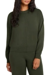 Splendid X Cella Jane Front Seam Sweater In Caviar