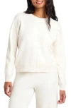 Splendid X Cella Jane Front Seam Sweater In Snow